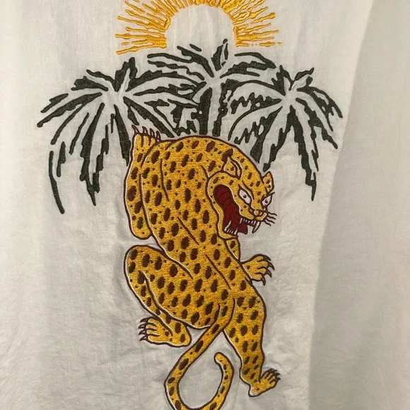 Brixton Condesa Linen Blend Shirtdress Embroidered - Picture 8 of 8